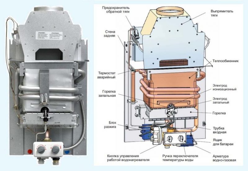 Пробивает радиатор газовой колонки