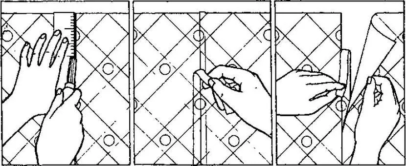 Как правильно резать обои с подбором рисунка
